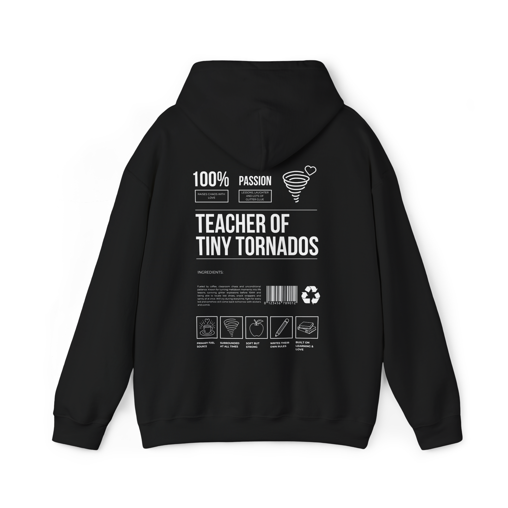 Preschool Teacher of Tiny Tornadoes Hoodie