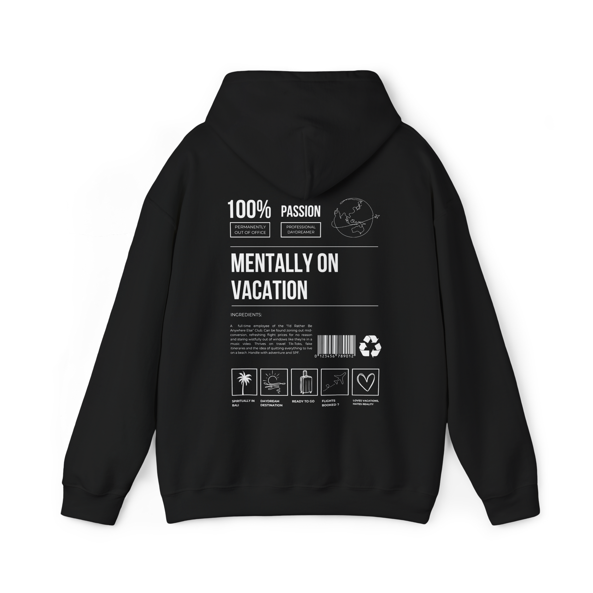 Mentally on Vacation Hoodie