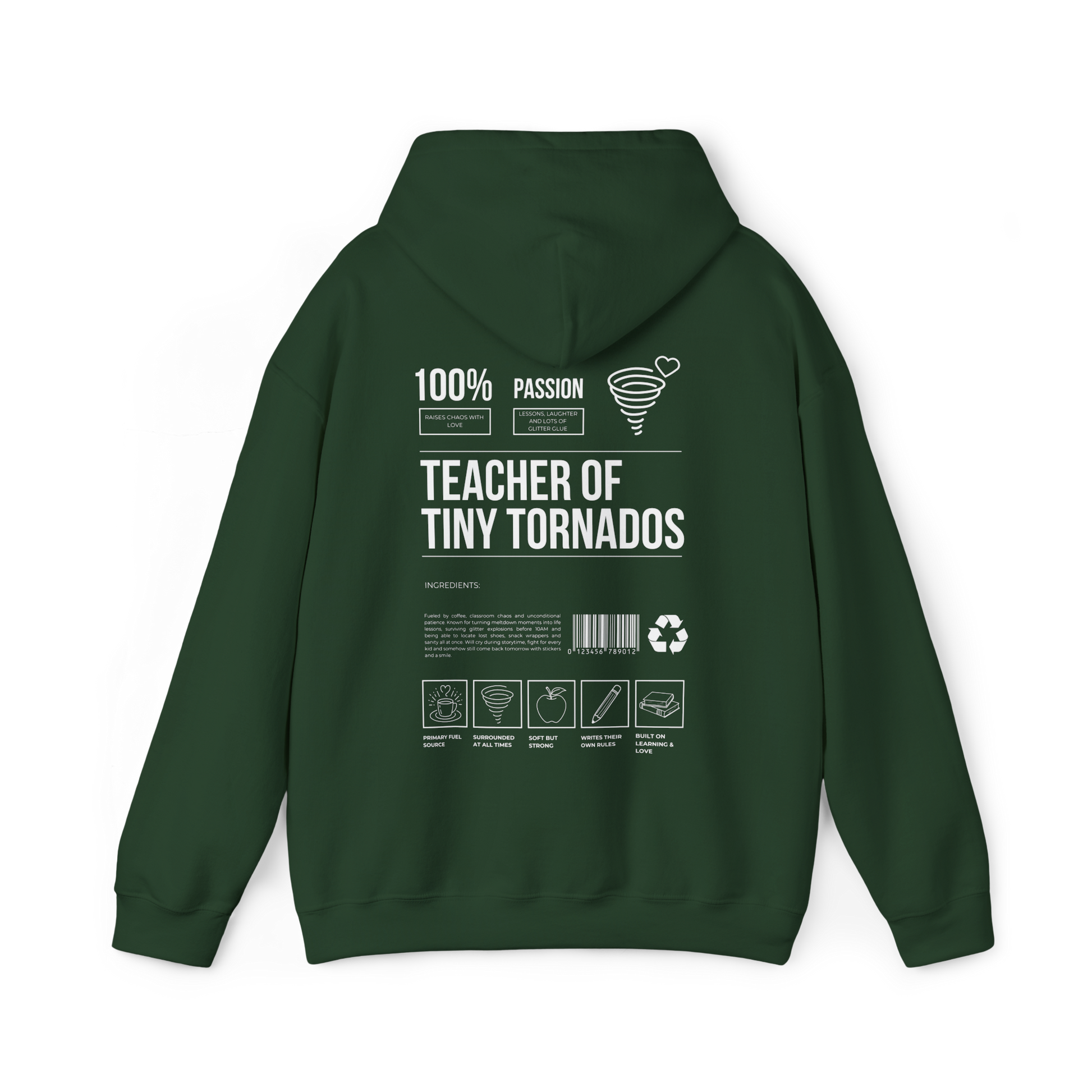 Preschool Teacher of Tiny Tornadoes Hoodie