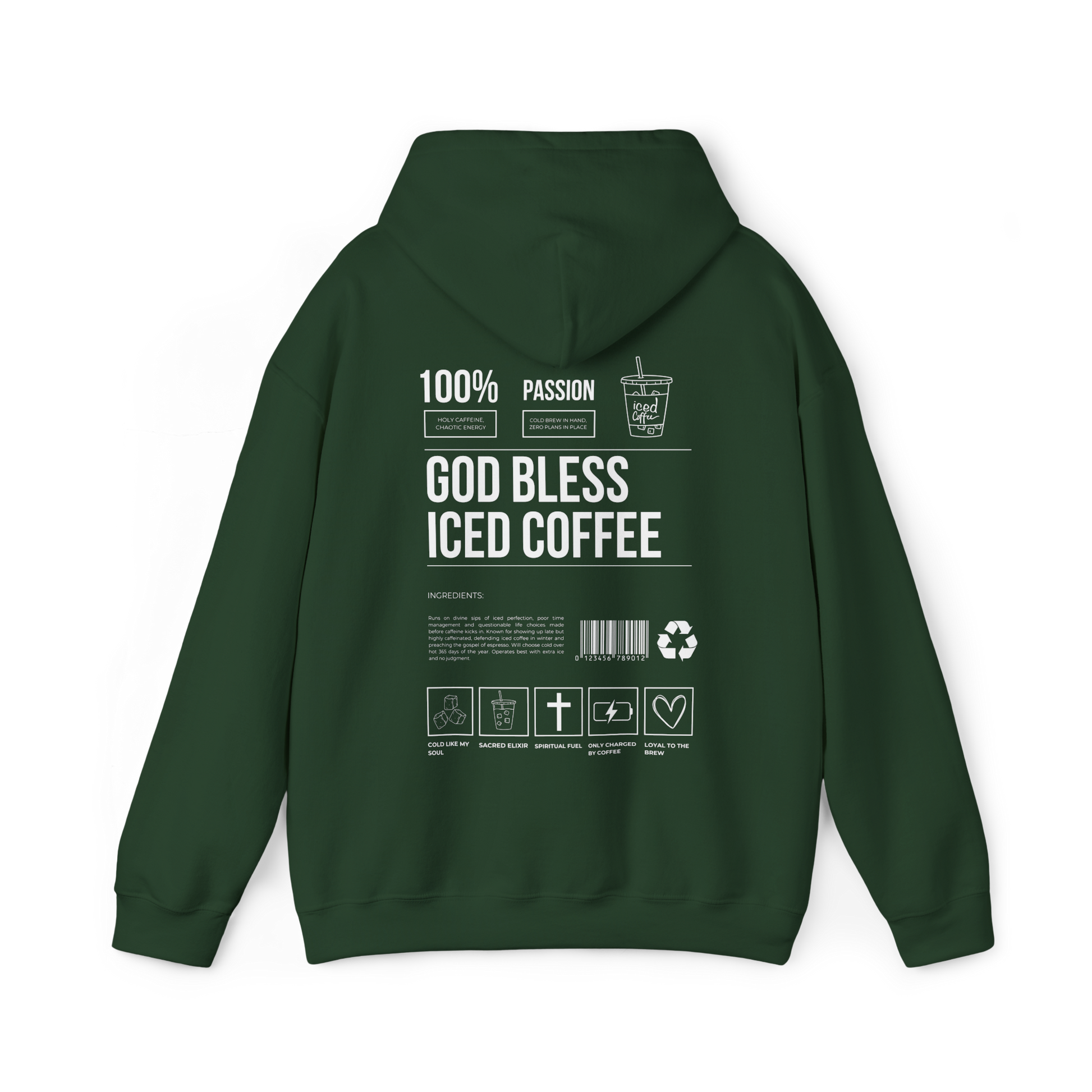 God Bless Iced Coffee Hoodie