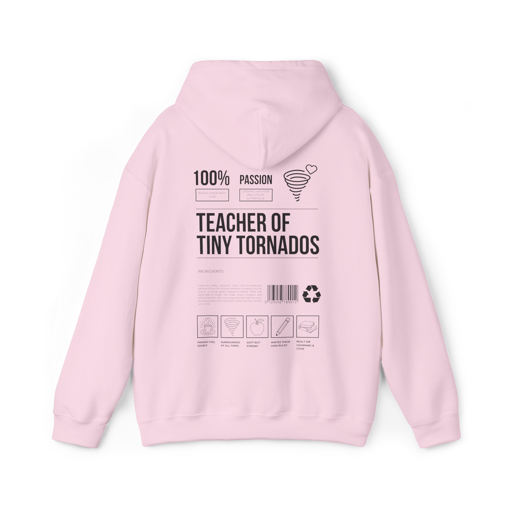 Preschool Teacher of Tiny Tornadoes Hoodie