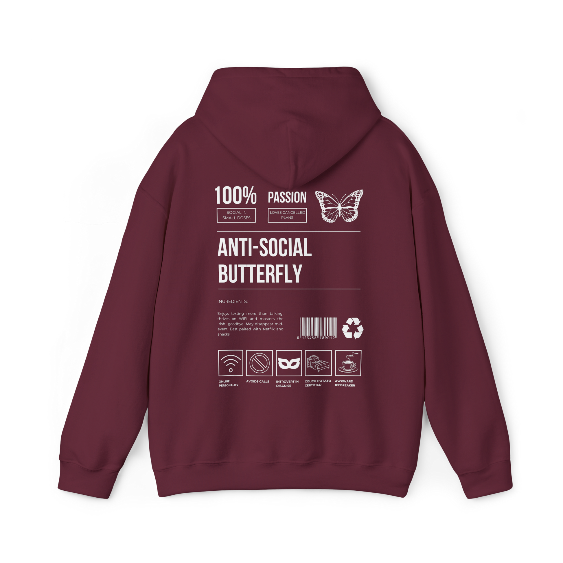 Anti Social Butterfly Hoodie