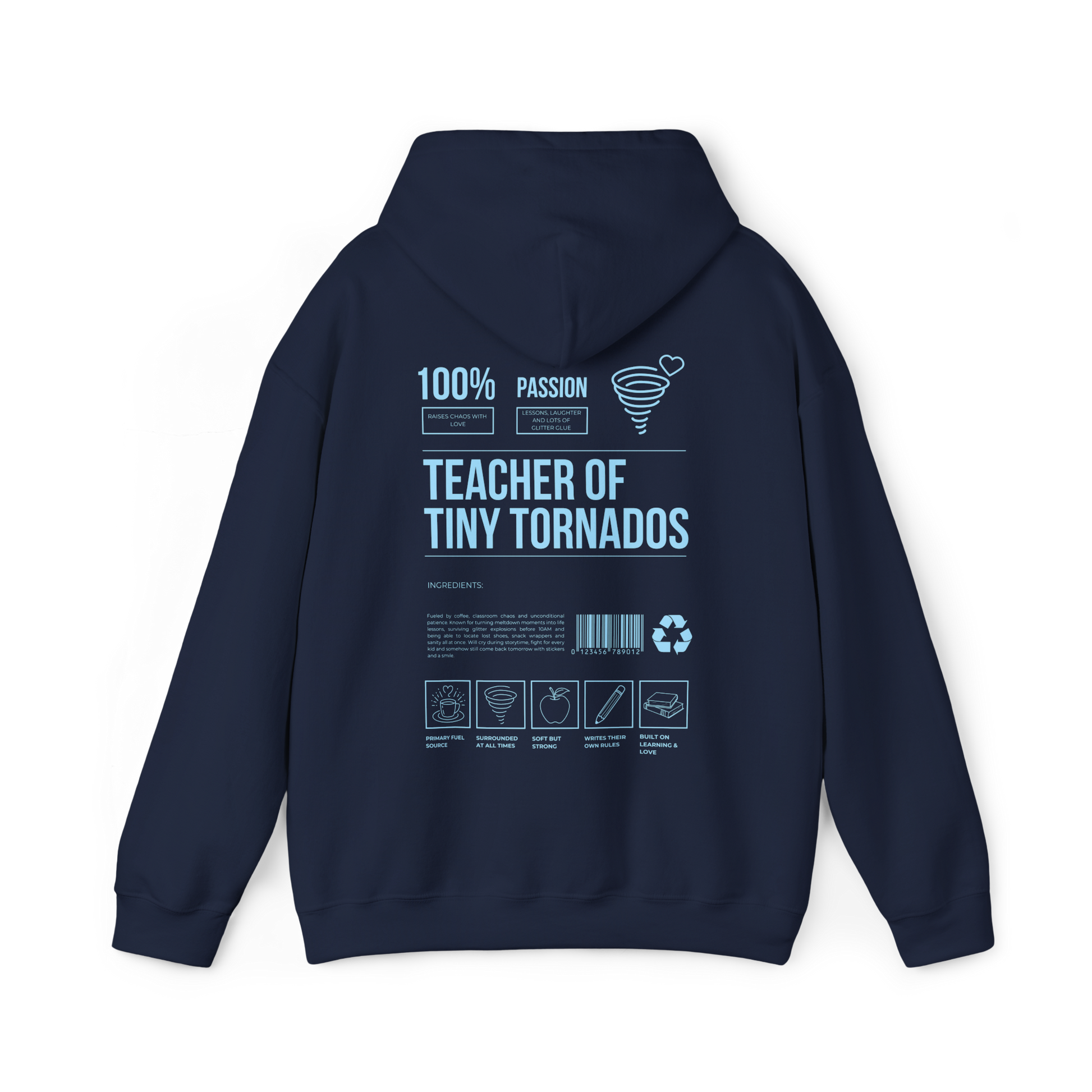Preschool Teacher of Tiny Tornadoes Hoodie