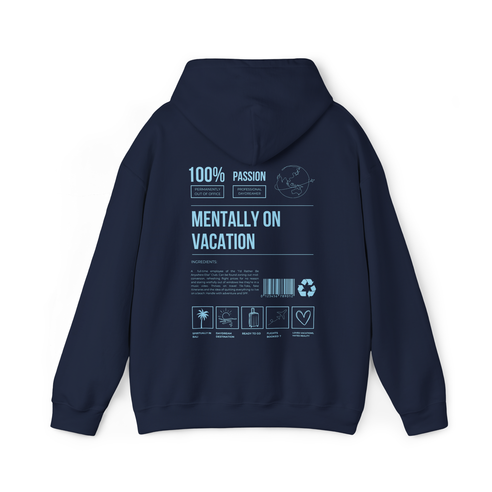 Mentally on Vacation Hoodie