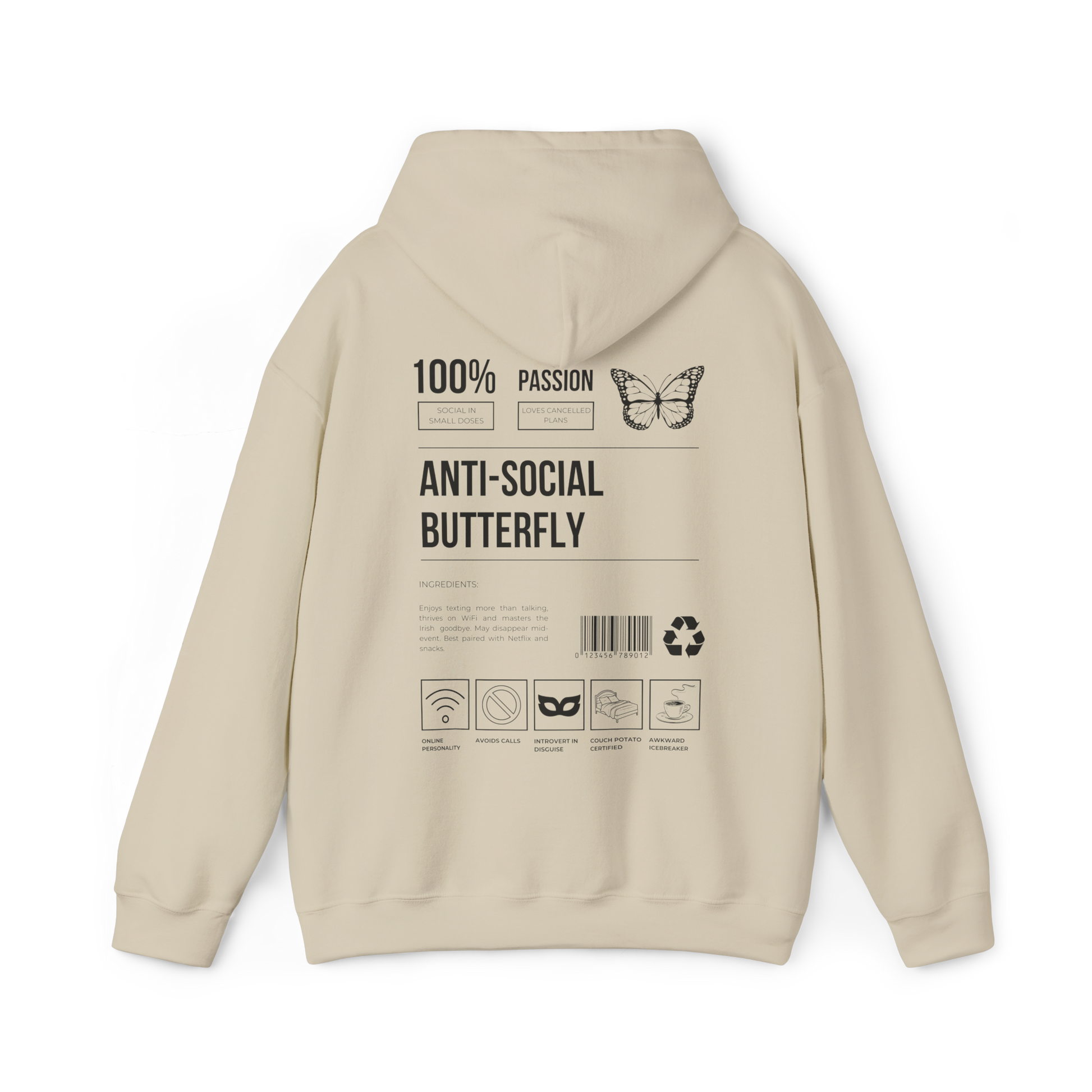 Anti Social Butterfly Hoodie
