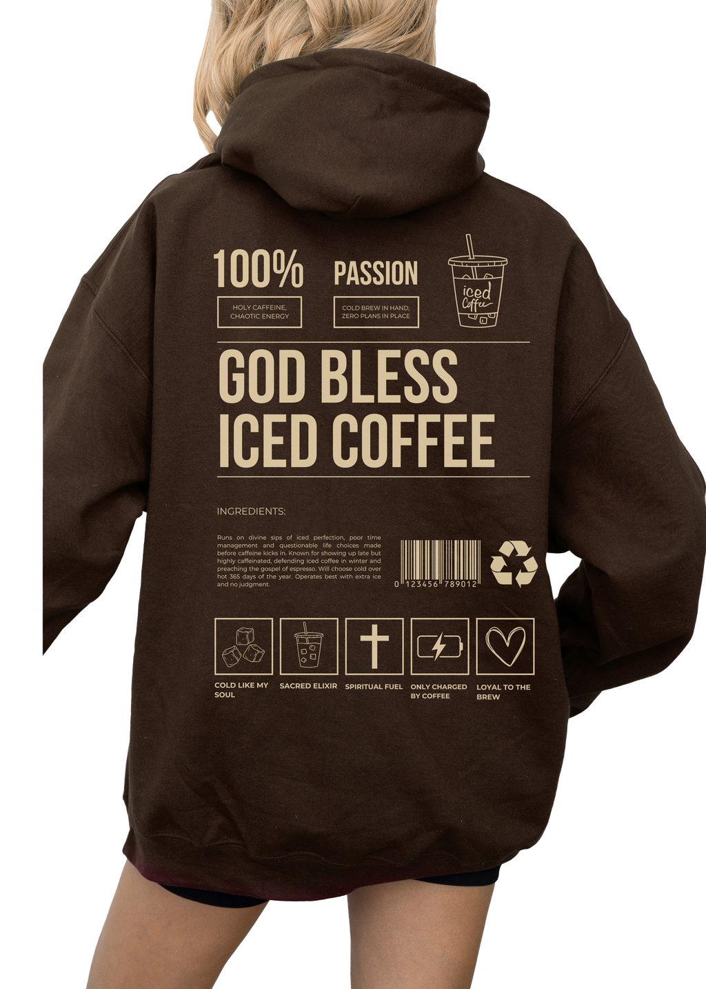 God Bless Iced Coffee Hoodie