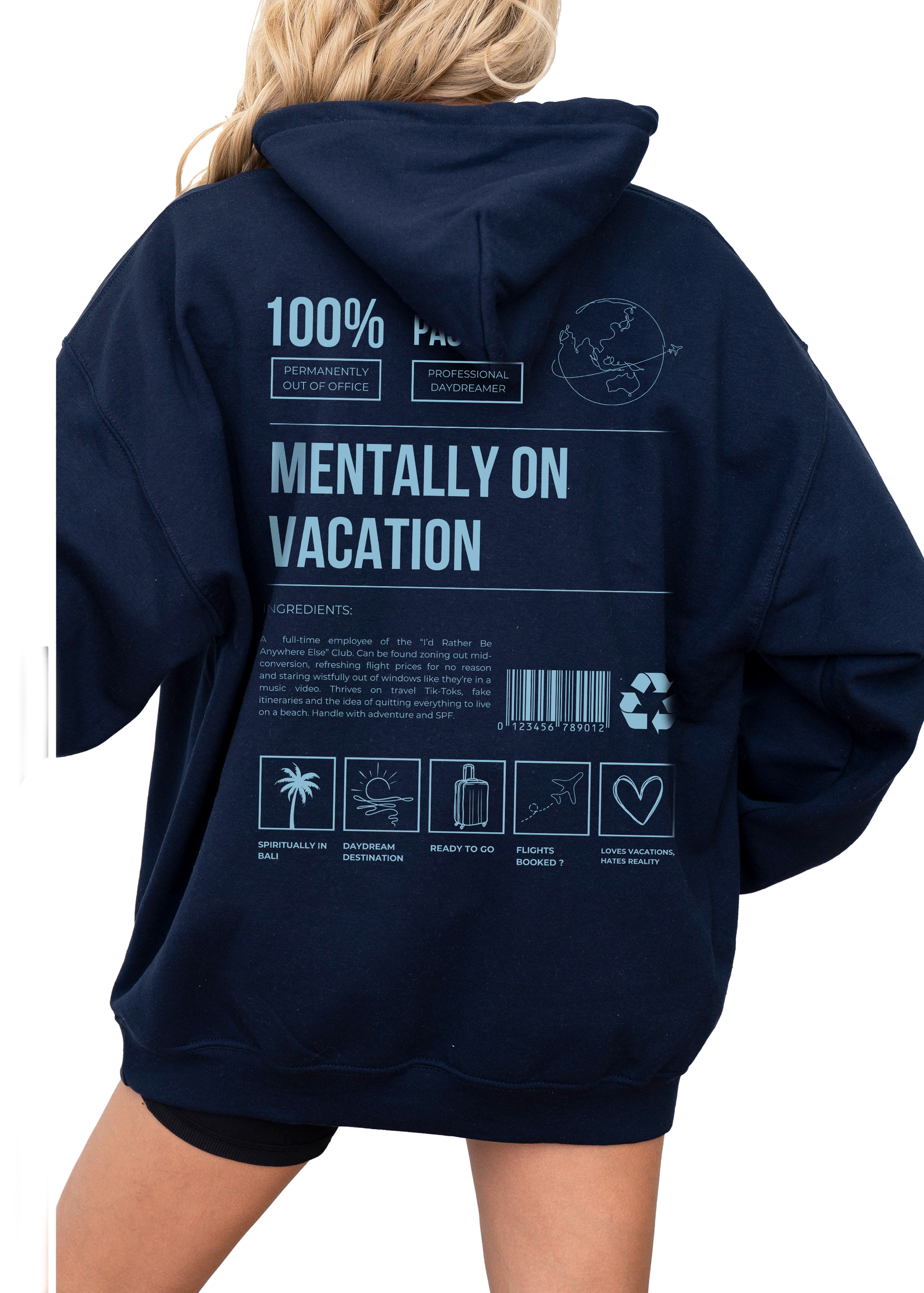 Mentally on Vacation Hoodie